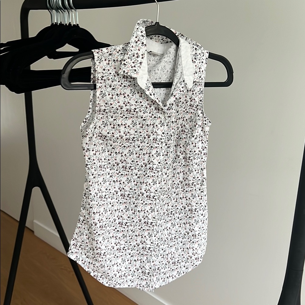 Floral Sleeveless Women's Top